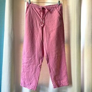 Pink Women's Cropped Pants